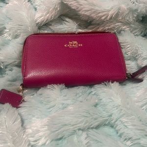 Pink coach wallet